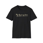 My Dog Is My Home Script T-Shirt