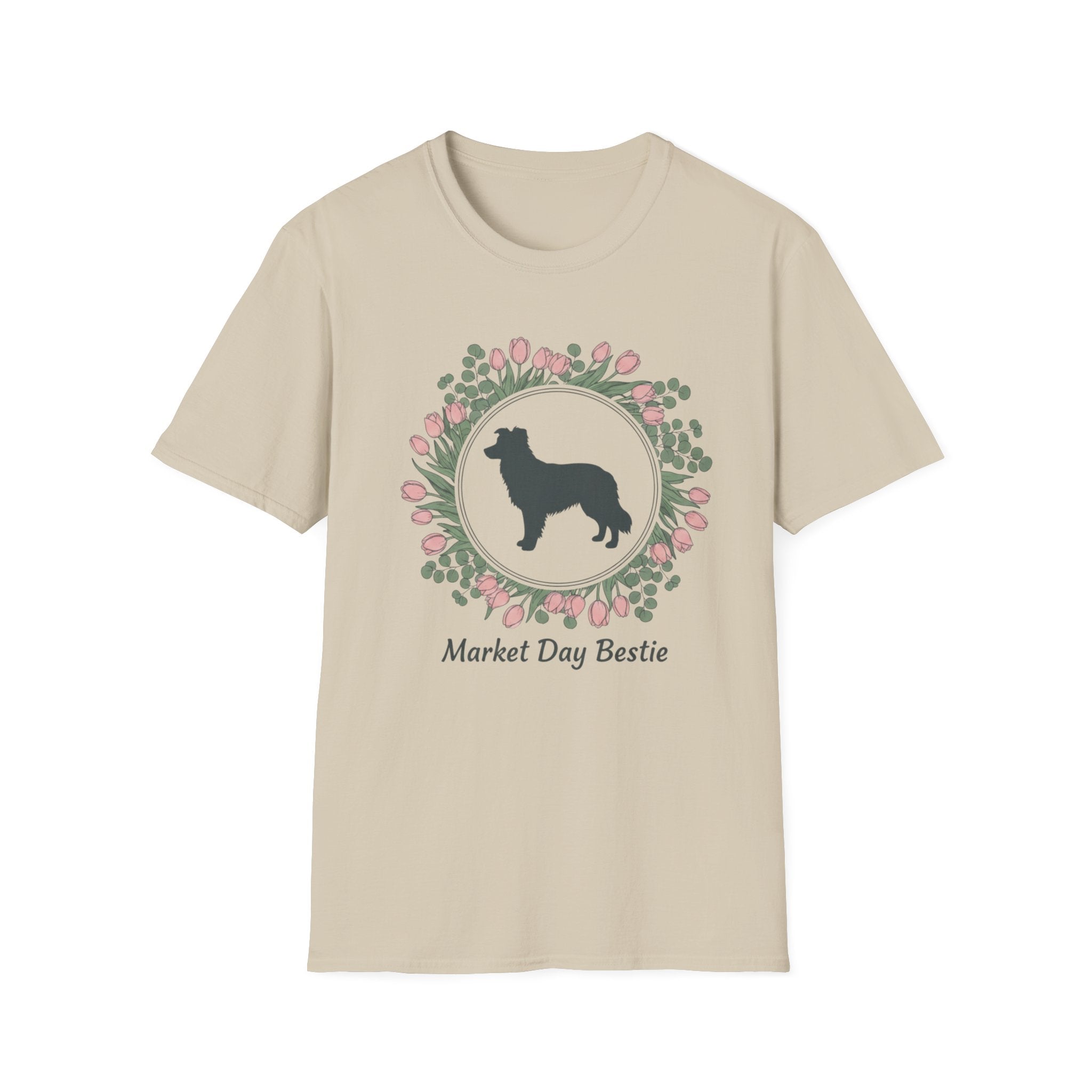 Market Day Bestie Border Collie T-Shirt