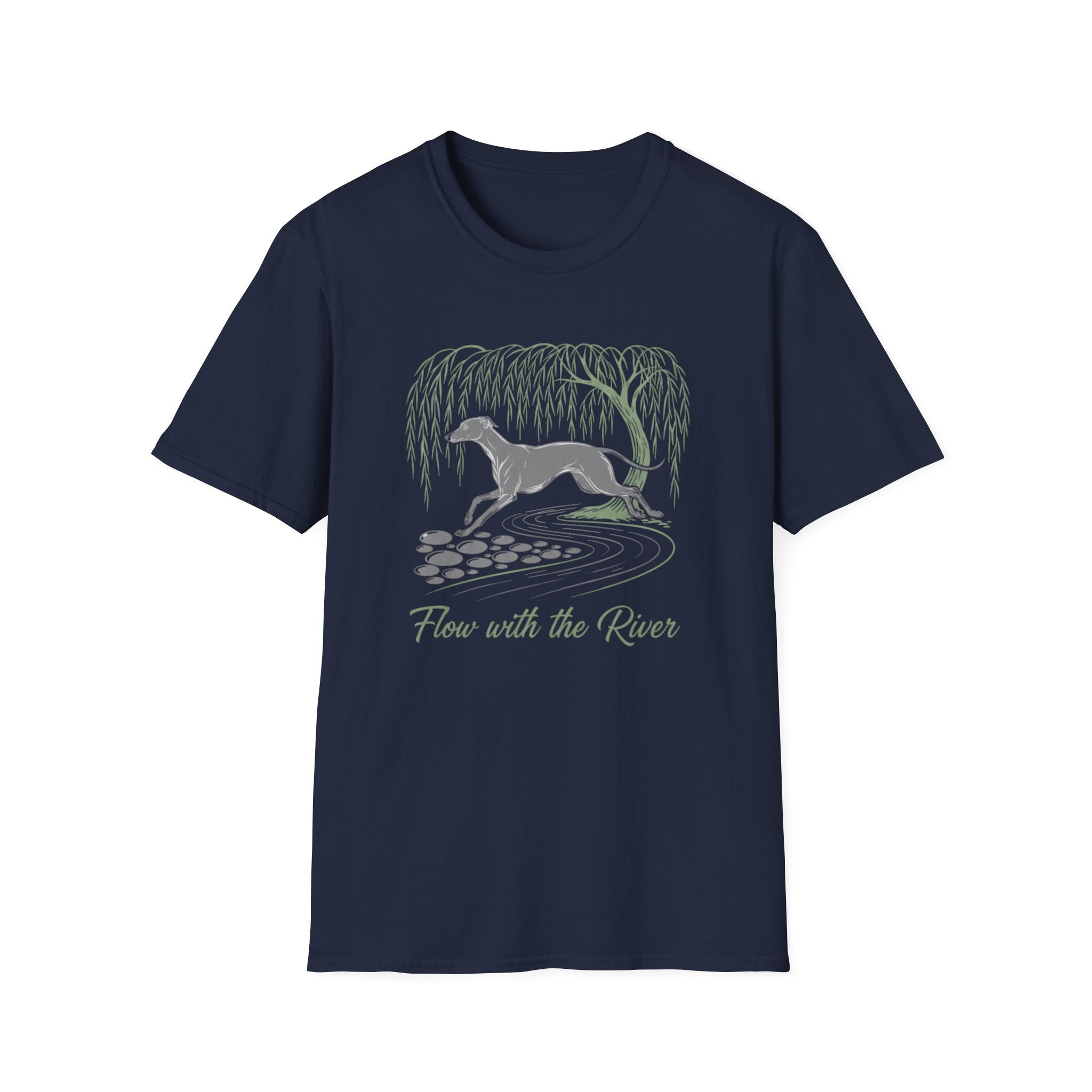 Flow With The River Greyhound T-Shirt