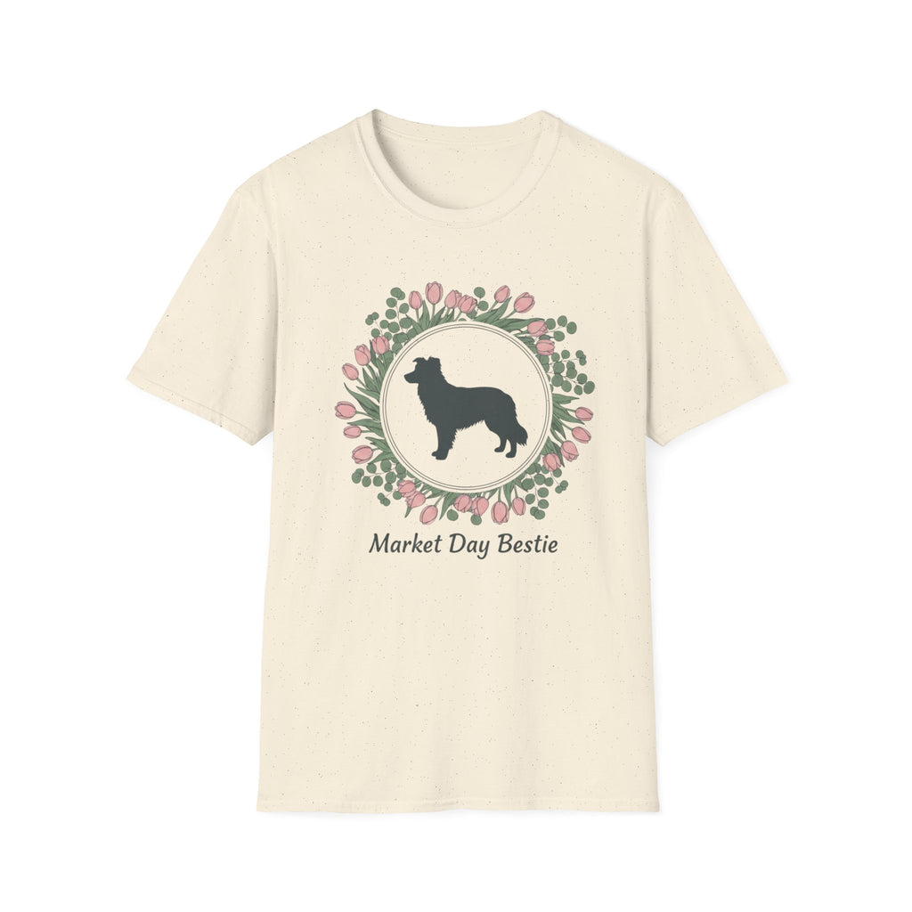 Market Day Bestie Border Collie T-Shirt