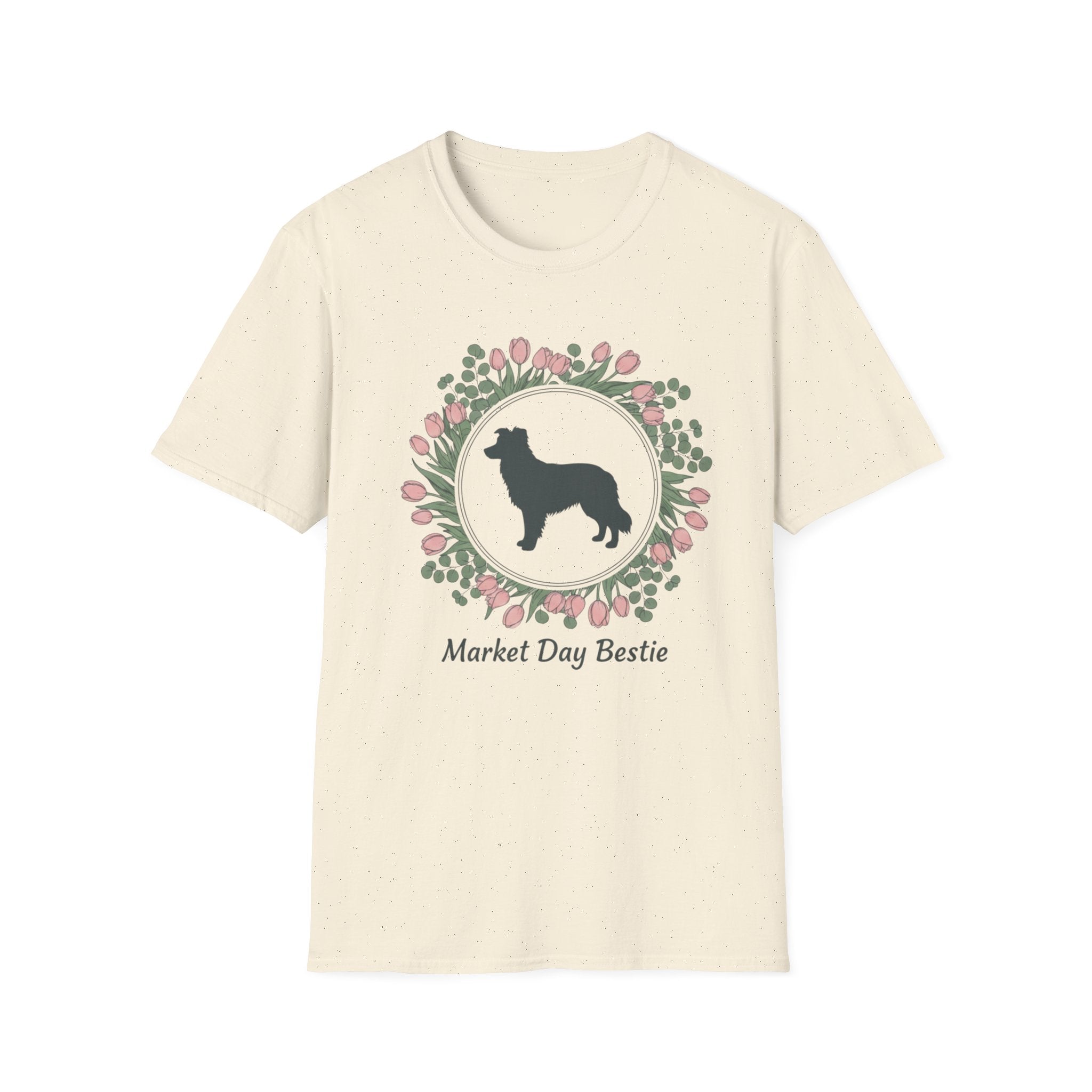 Market Day Bestie Border Collie T-Shirt