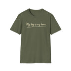 My Dog Is My Home Script T-Shirt