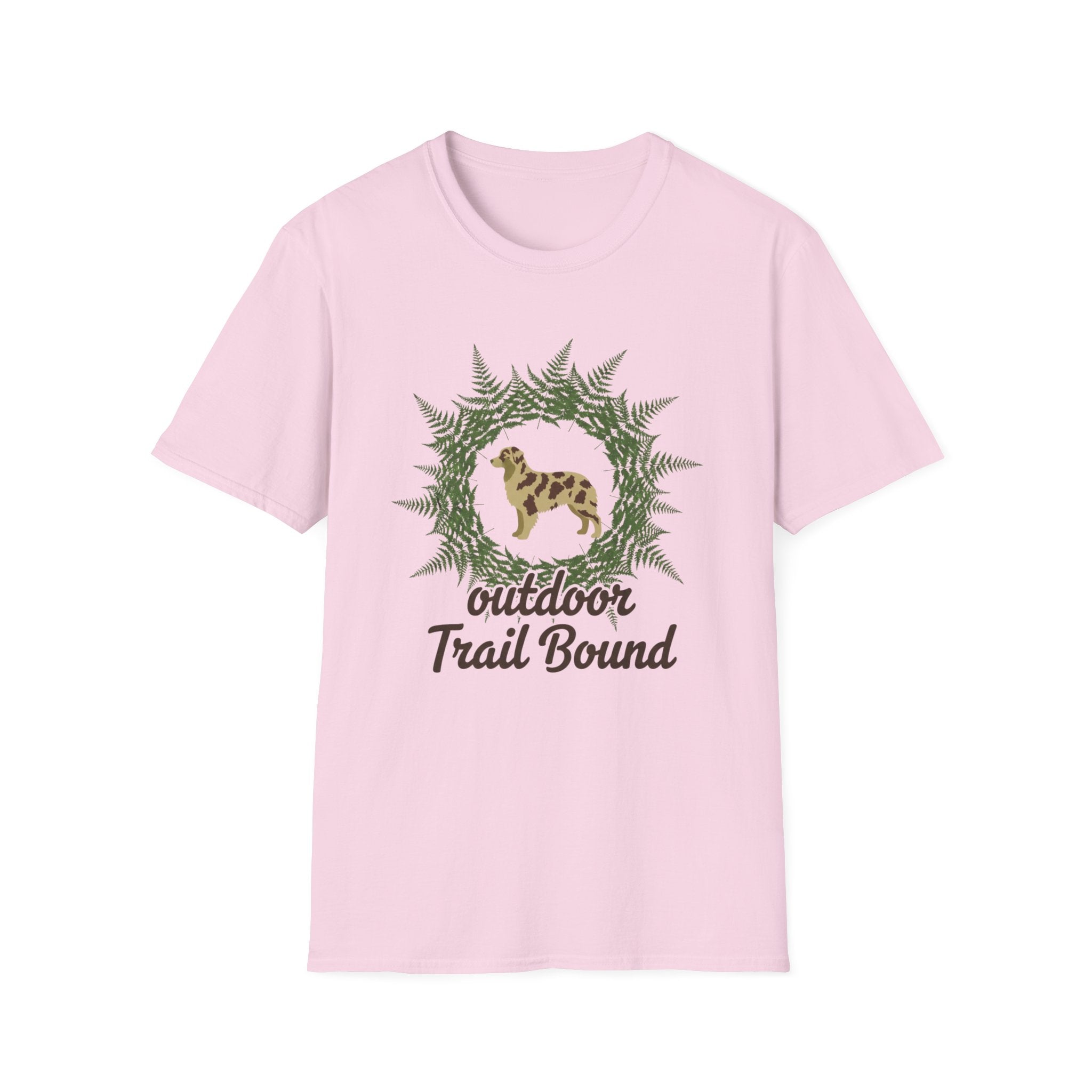 Outdoor Trail Bound Australian Shepherd T-Shirt