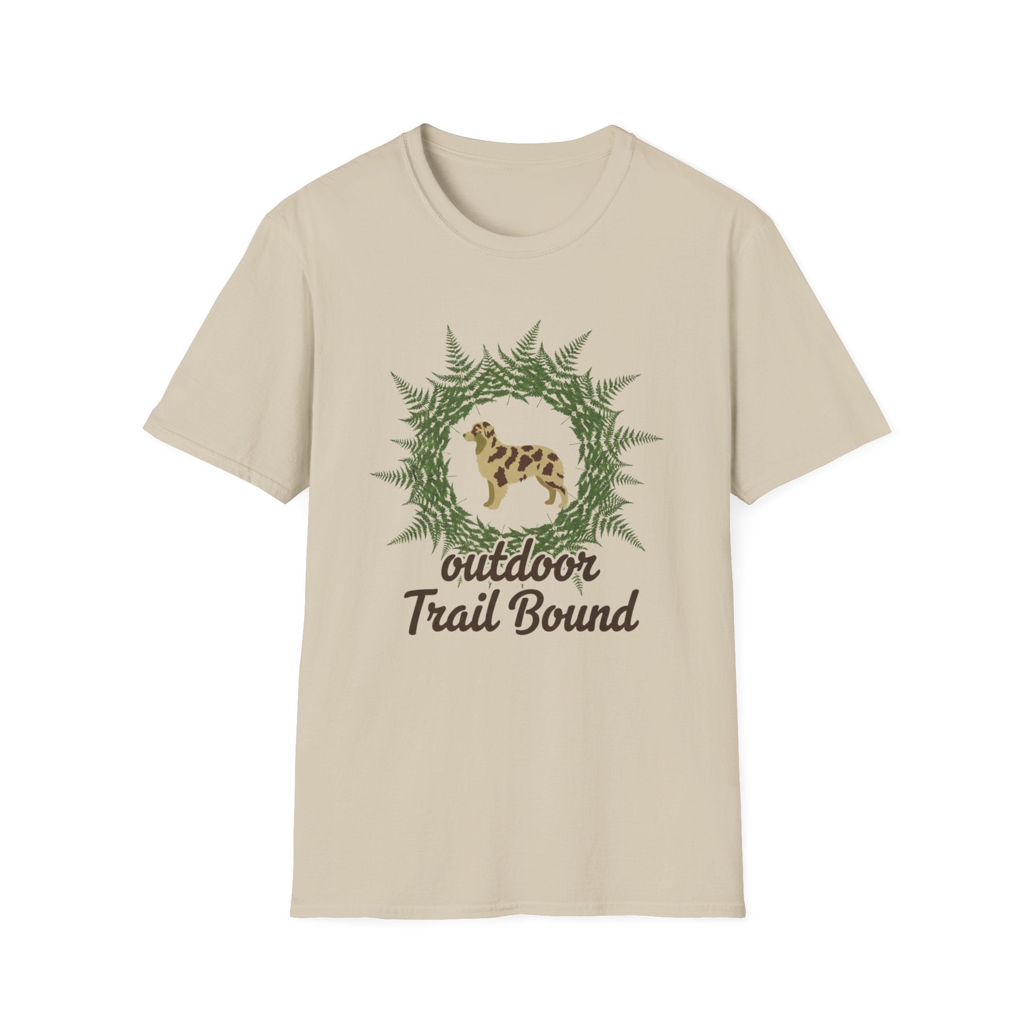 Outdoor Trail Bound Australian Shepherd T-Shirt