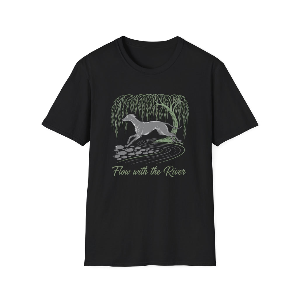 Flow With The River Greyhound T-Shirt