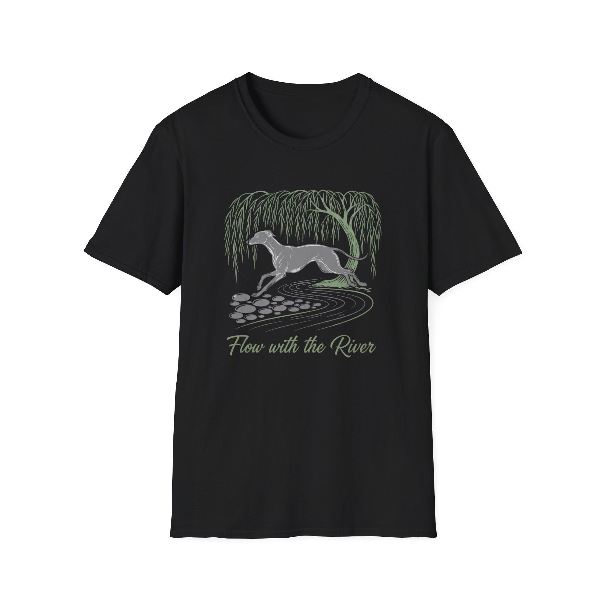 Flow With The River Greyhound T-Shirt