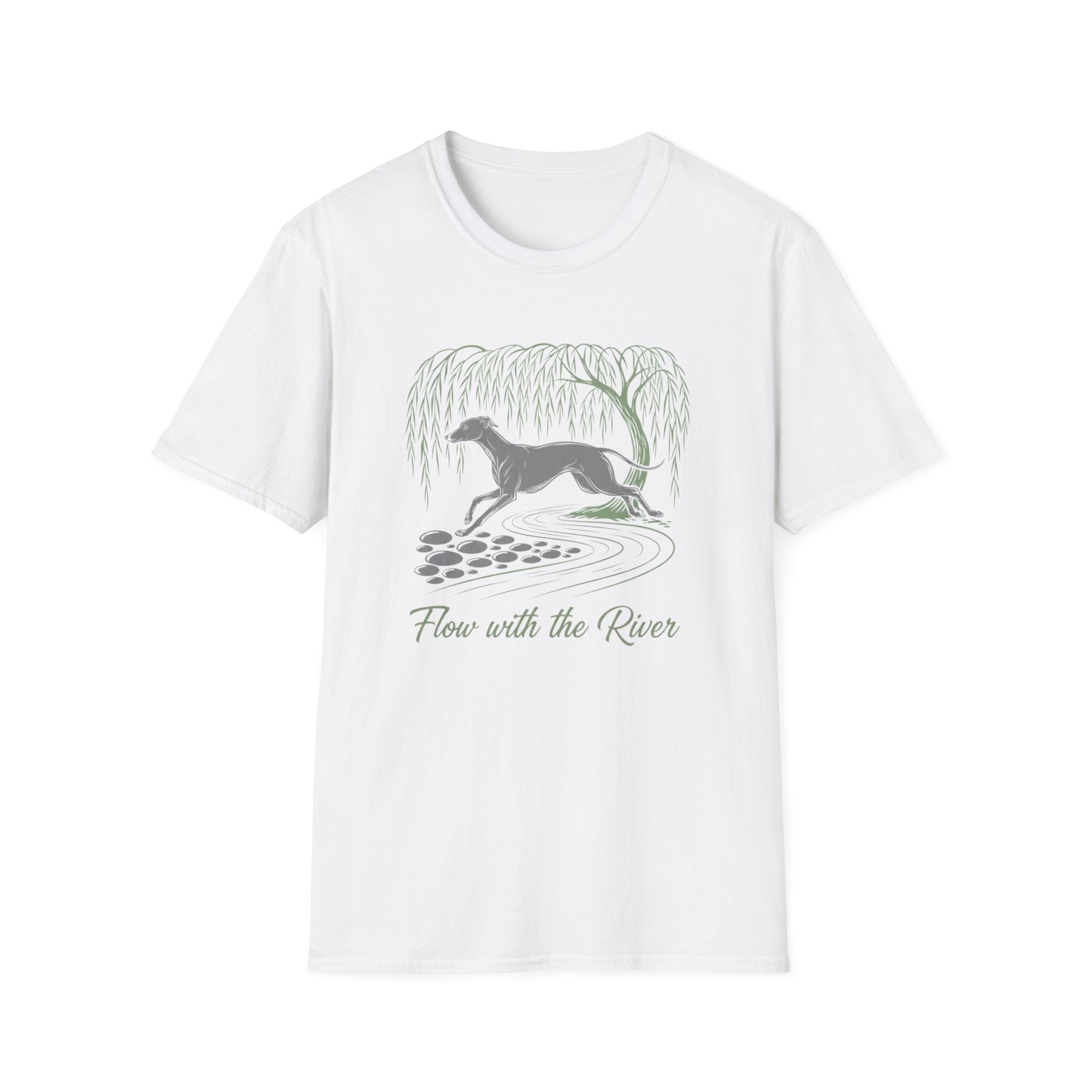 Flow With The River Greyhound T-Shirt