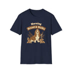 Morning Bread and Walks Basset Hound T-Shirt
