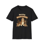 Morning Bread and Walks Basset Hound T-Shirt