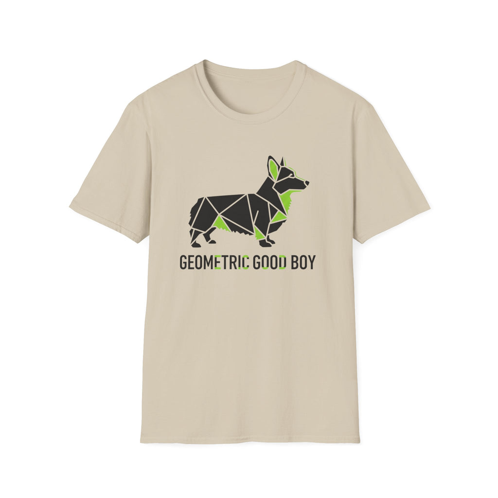 Geometric Good Boy Corgi T-Shirt