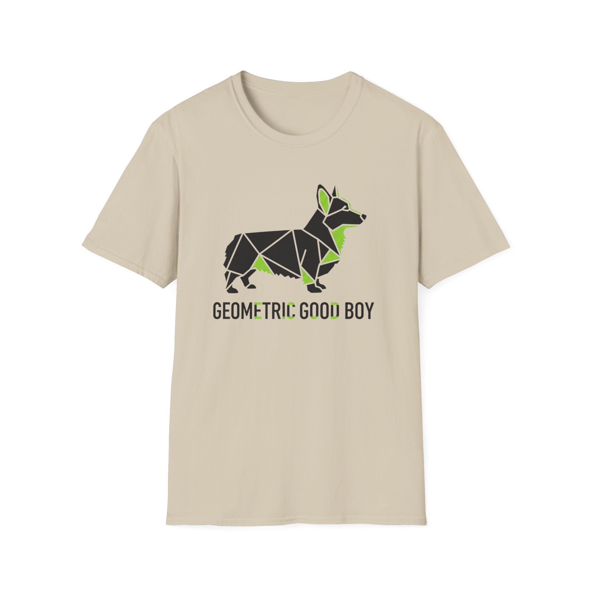 Geometric Good Boy Corgi T-Shirt
