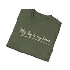 My Dog Is My Home Script T-Shirt