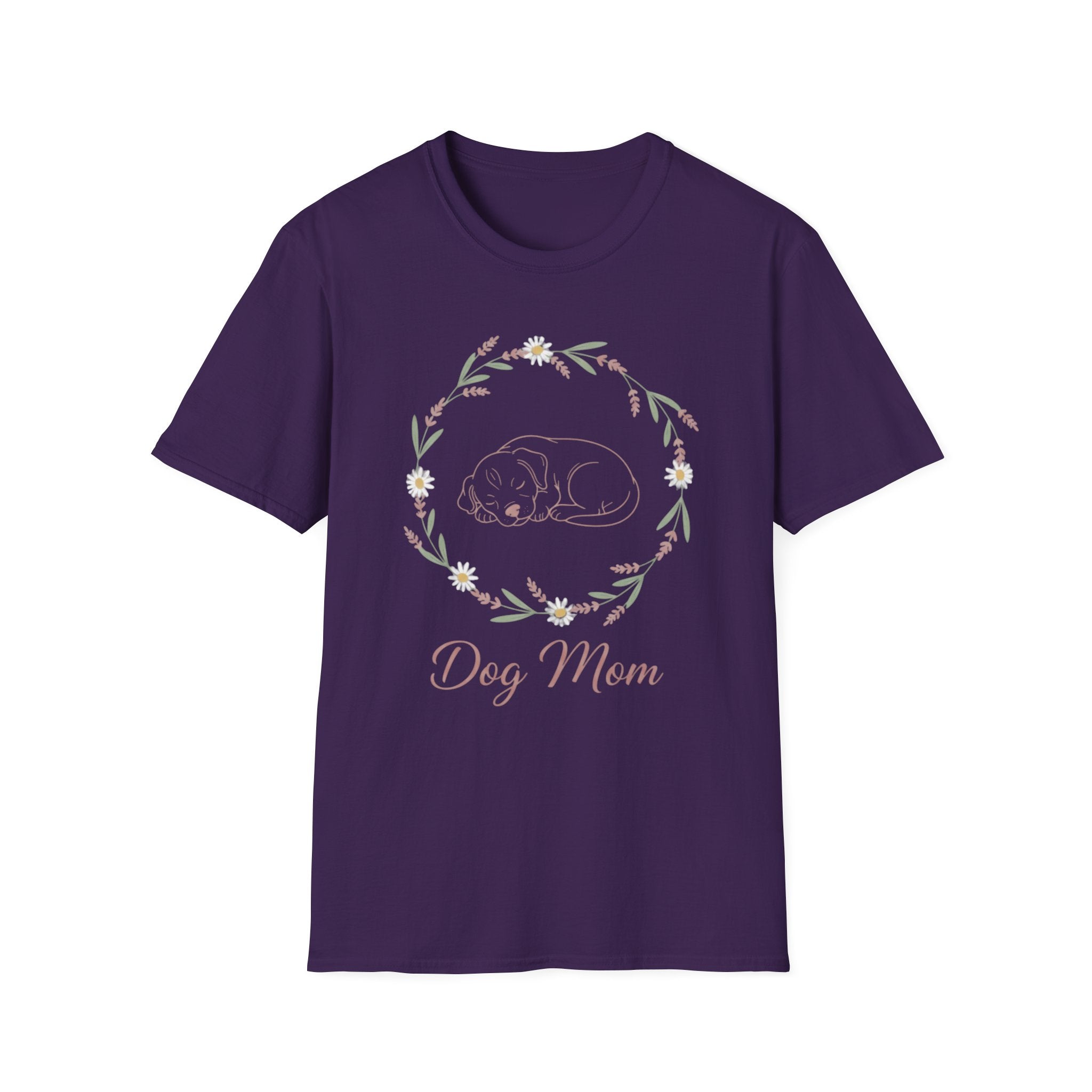 Dog Mom Botanical Wreath T-Shirt