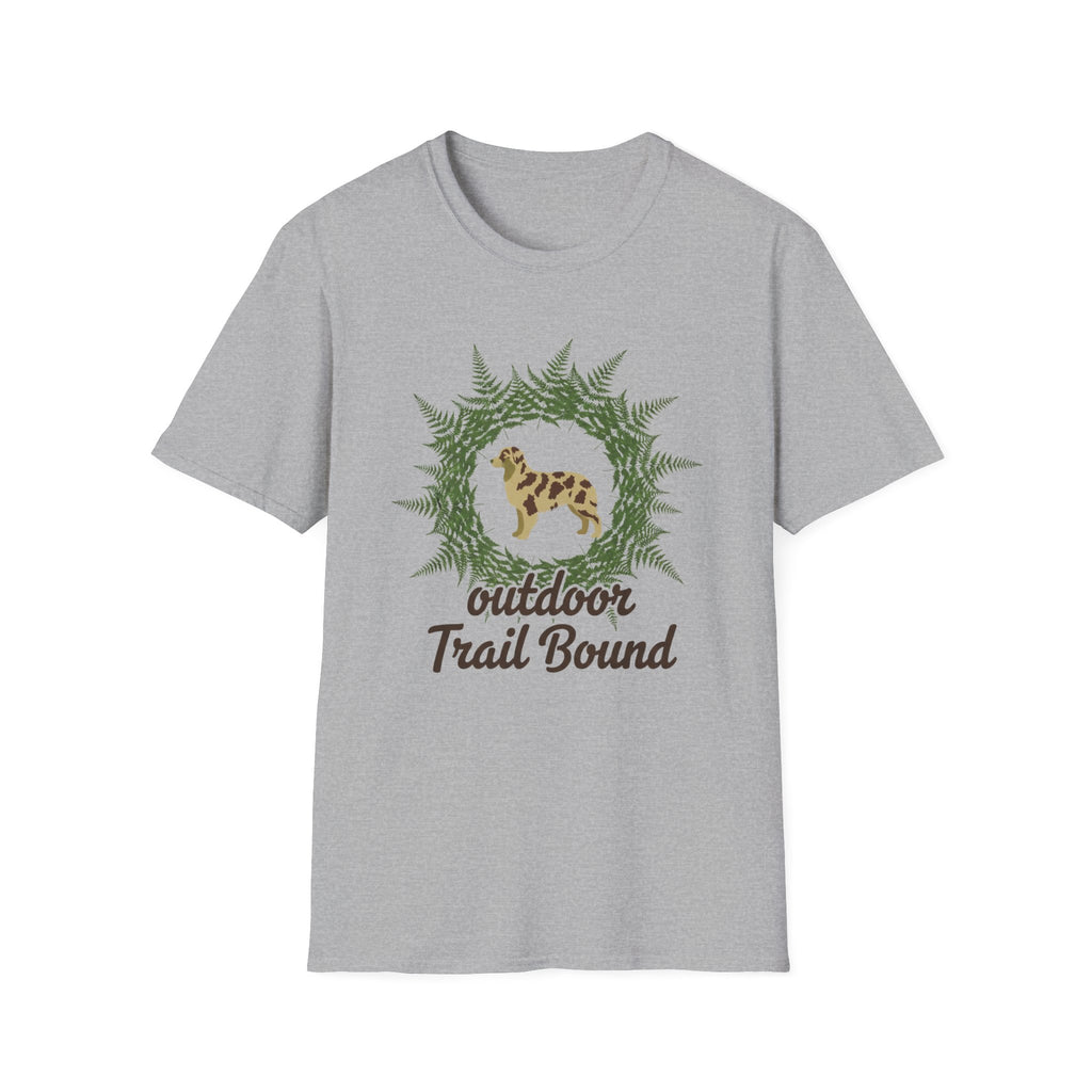 Outdoor Trail Bound Australian Shepherd T-Shirt