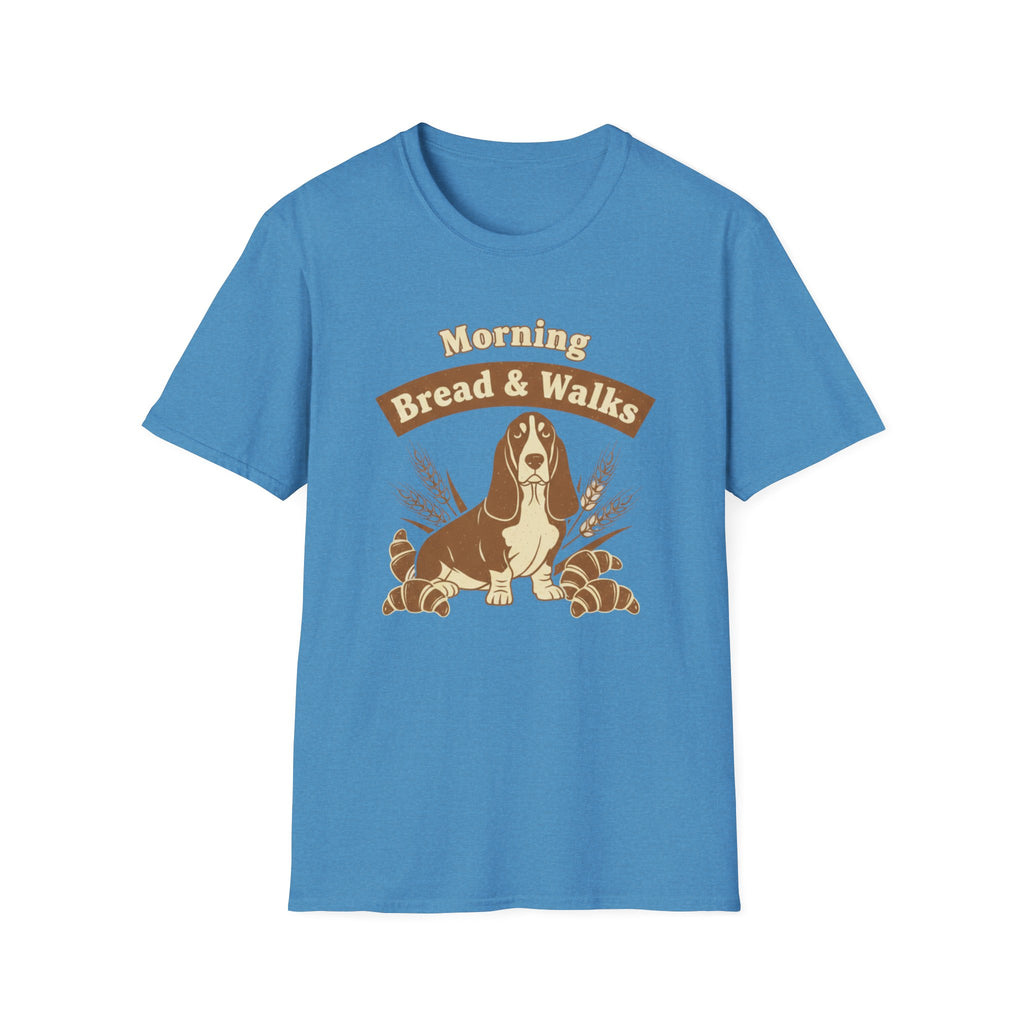 Morning Bread and Walks Basset Hound T-Shirt