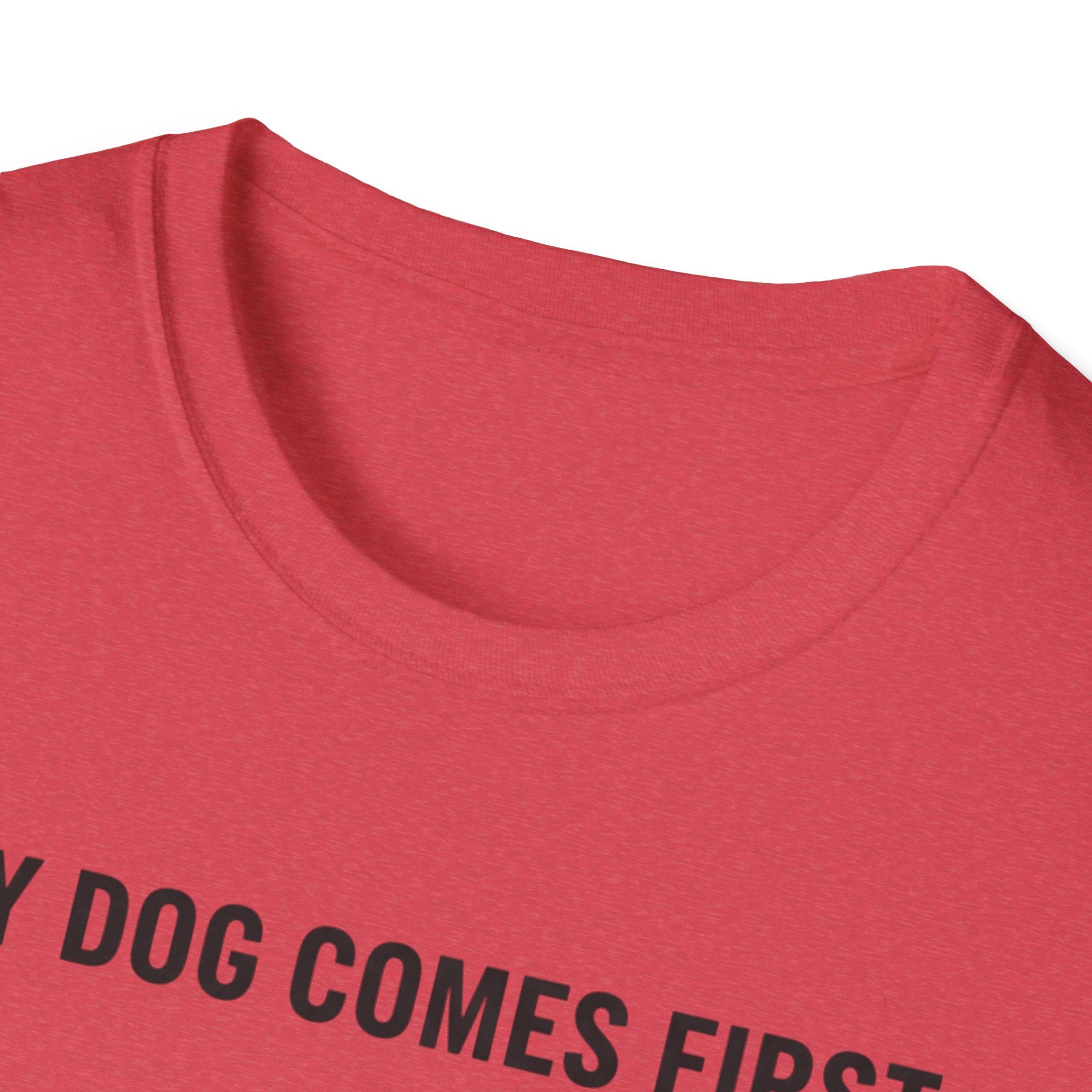 My Dog Comes First Hand Heart T-Shirt