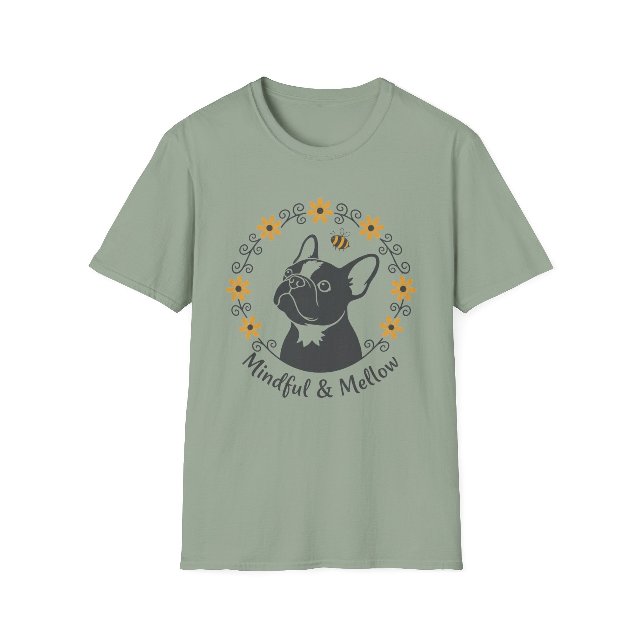 Mindful And Mellow French Bulldog T-Shirt