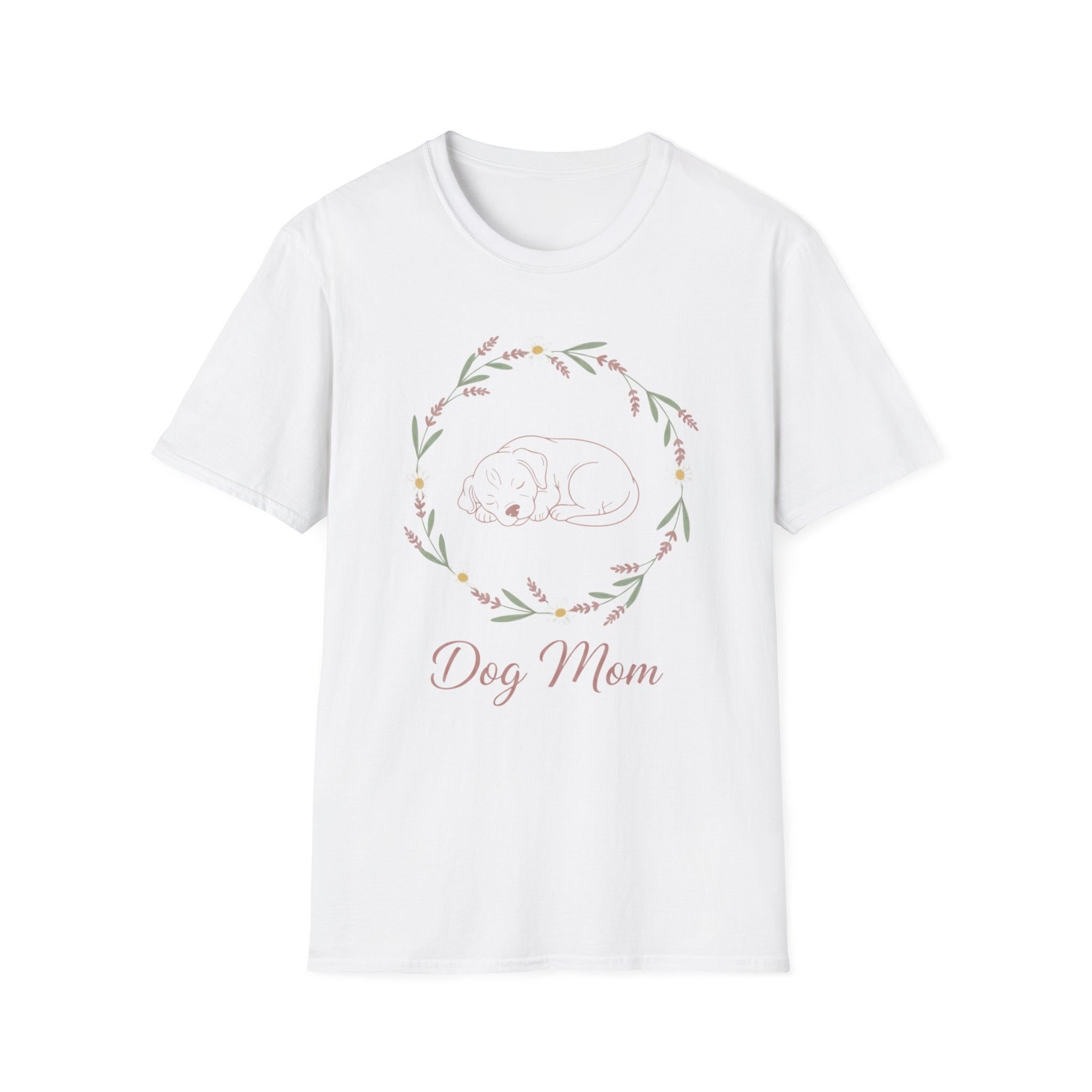 Dog Mom Botanical Wreath T-Shirt