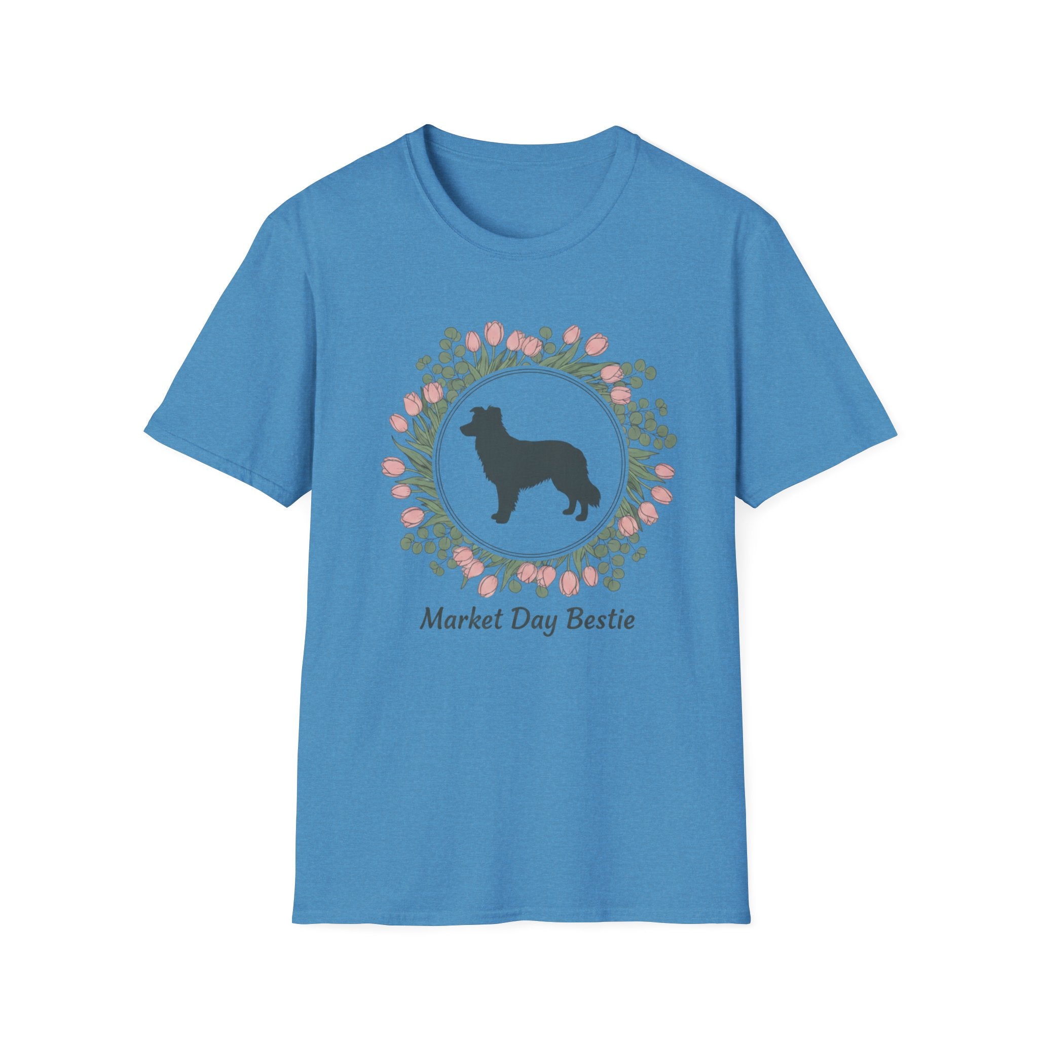 Market Day Bestie Border Collie T-Shirt
