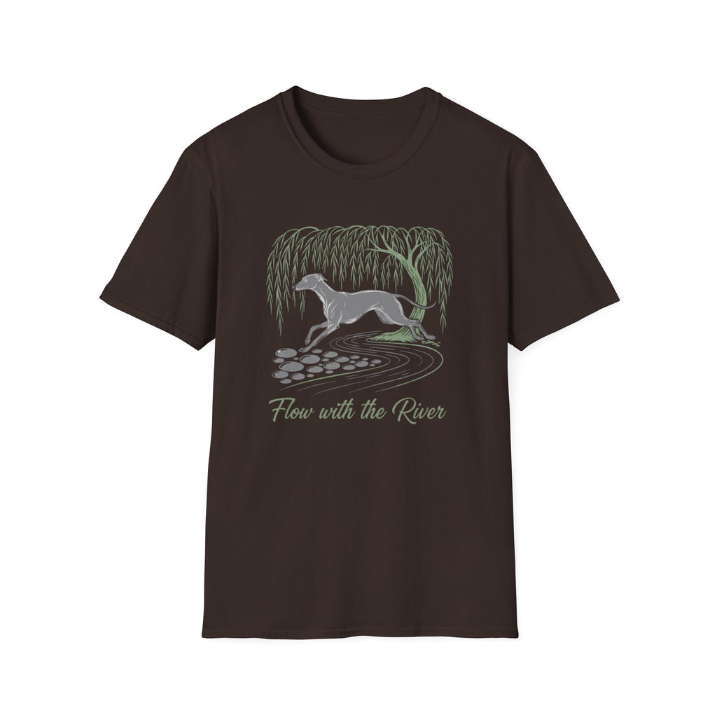 Flow With The River Greyhound T-Shirt