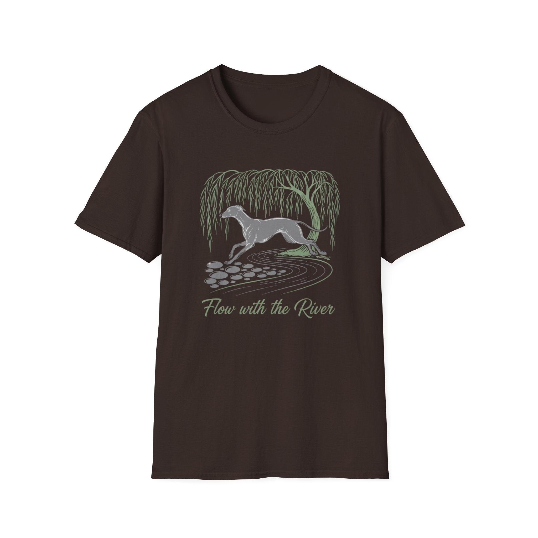 Flow With The River Greyhound T-Shirt