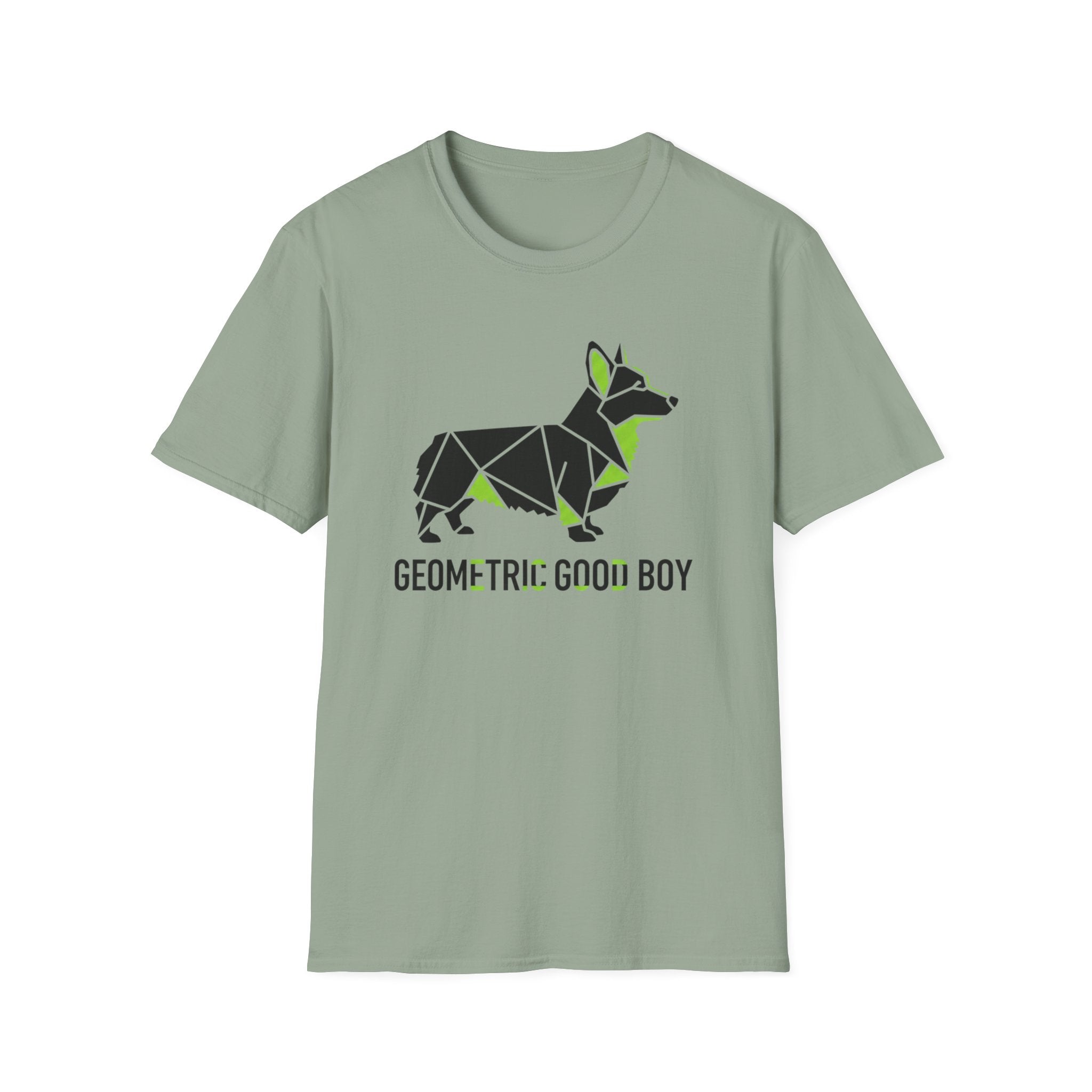 Geometric Good Boy Corgi T-Shirt