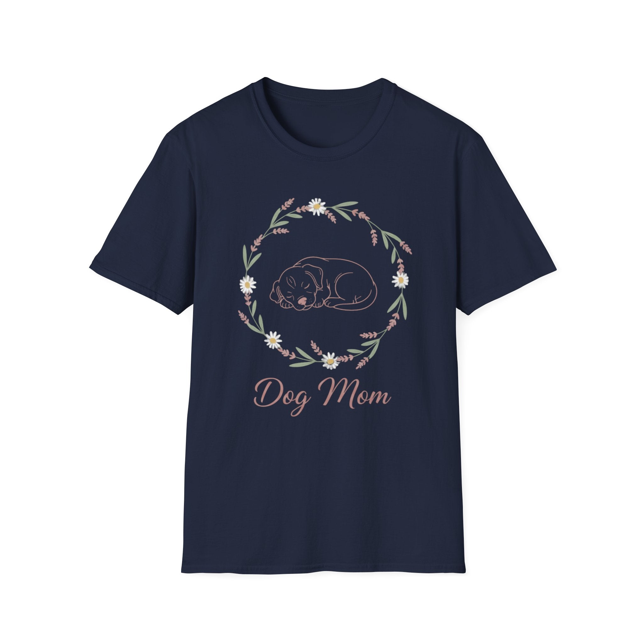 Dog Mom Botanical Wreath T-Shirt