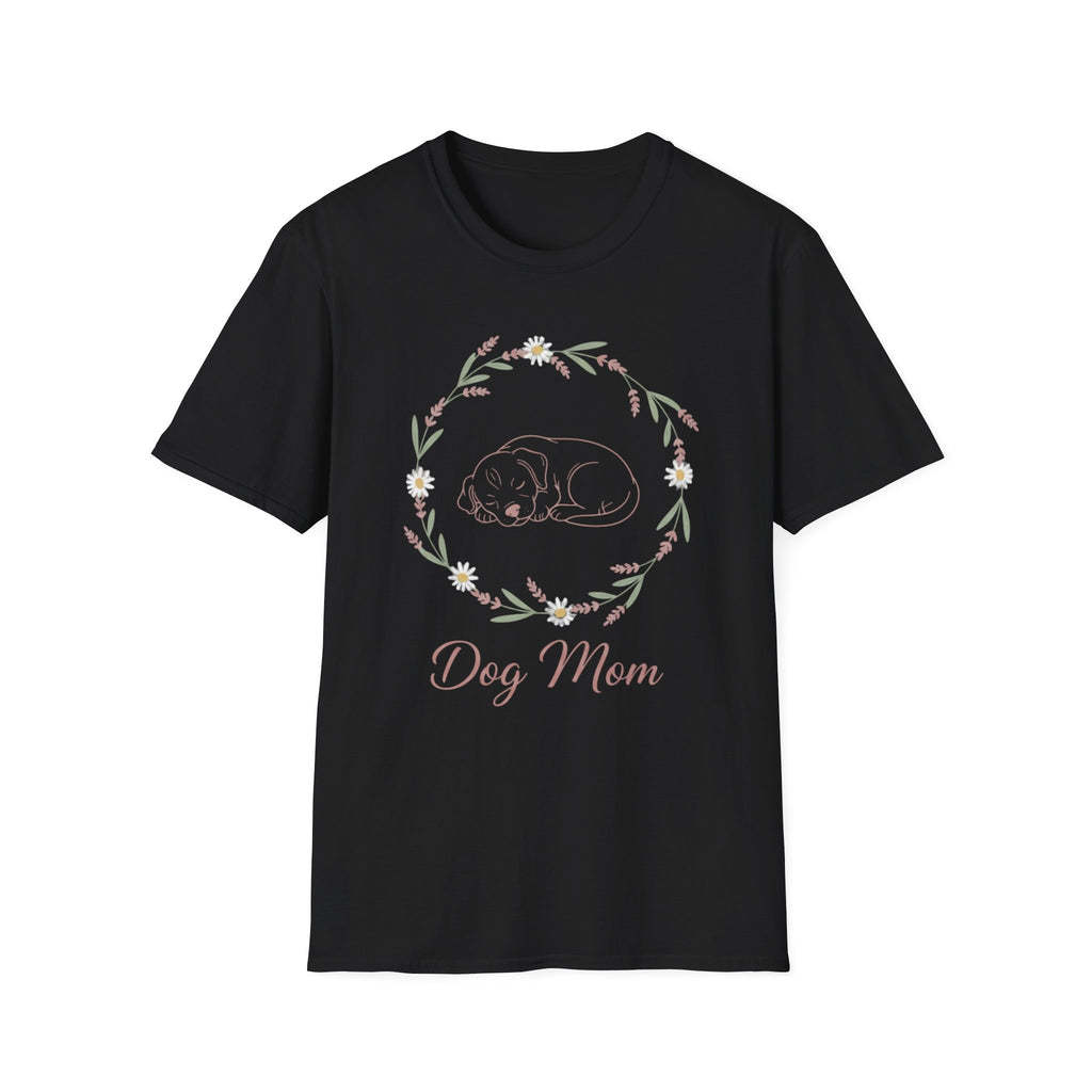 Dog Mom Botanical Wreath T-Shirt