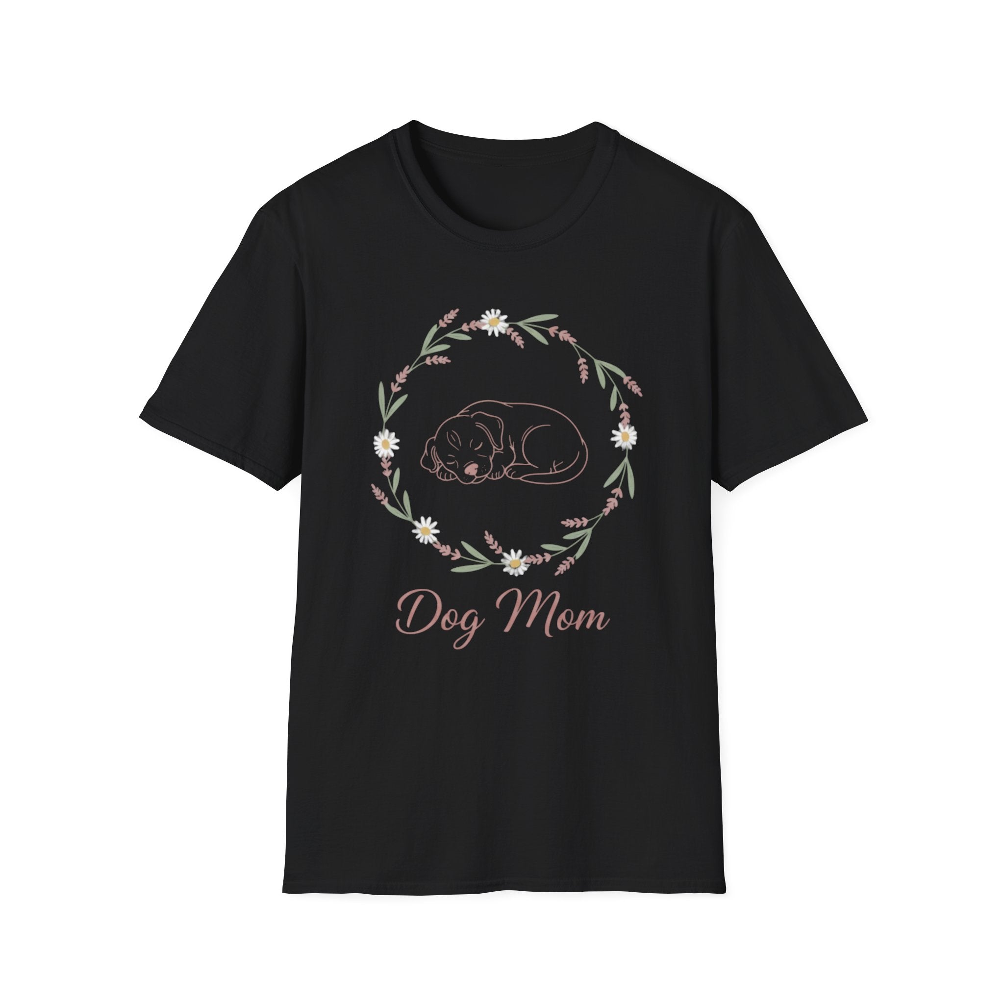 Dog Mom Botanical Wreath T-Shirt