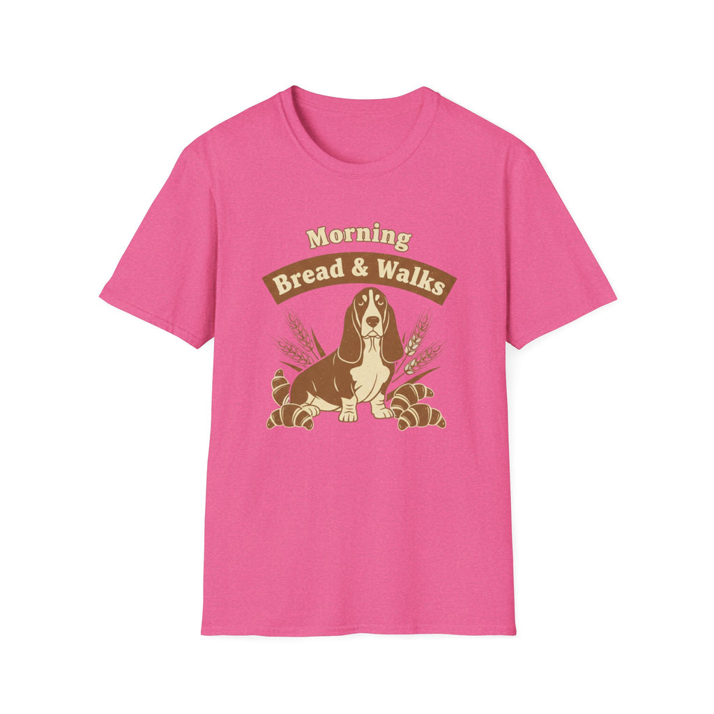 Morning Bread and Walks Basset Hound T-Shirt