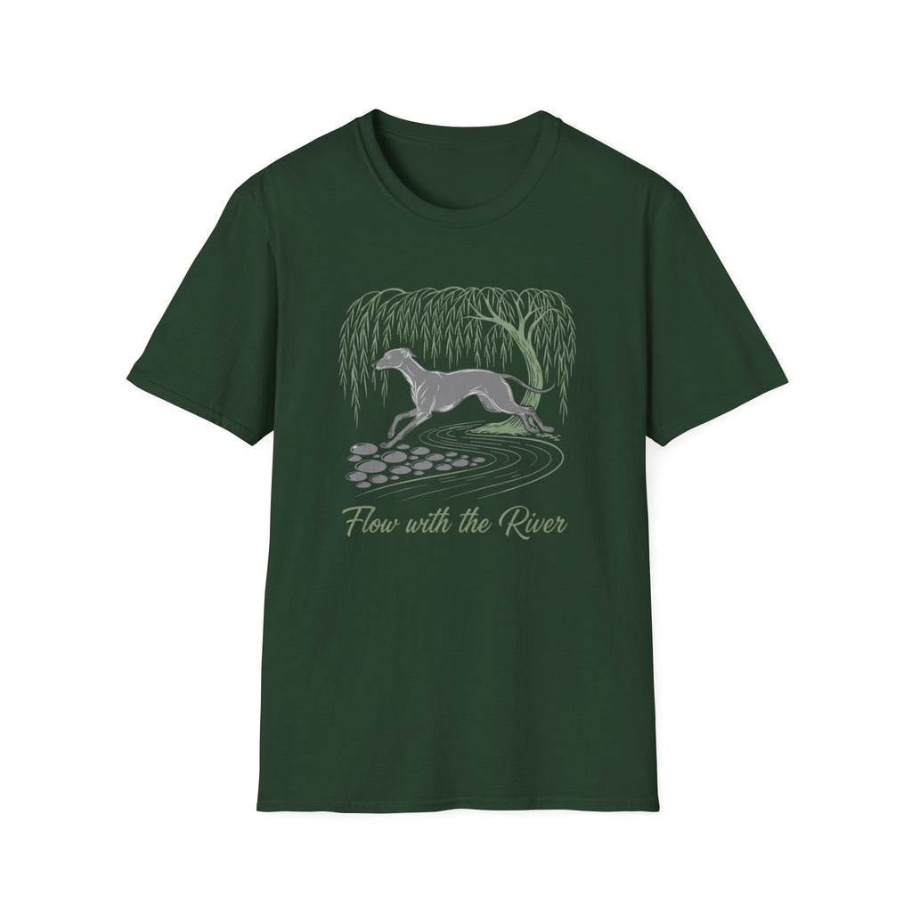 Flow With The River Greyhound T-Shirt
