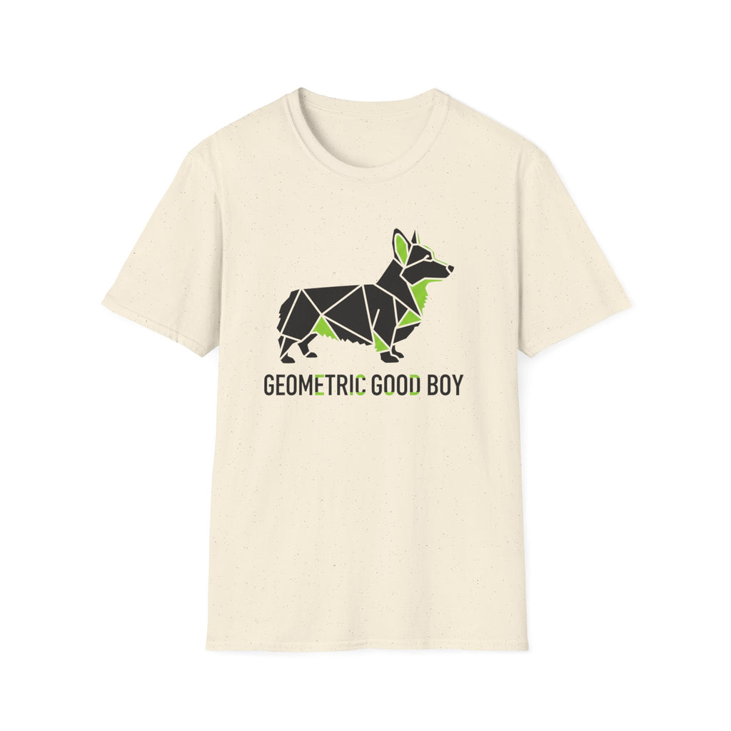 Geometric Good Boy Corgi T-Shirt