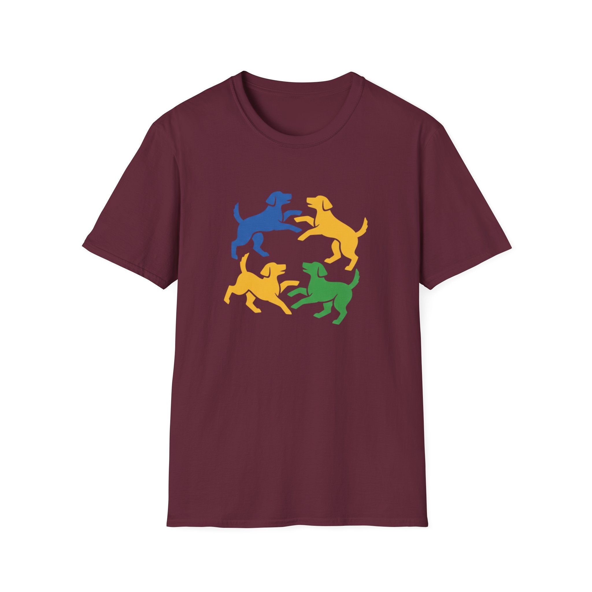 Four Dogs Playing T-Shirt