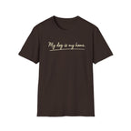 My Dog Is My Home Script T-Shirt