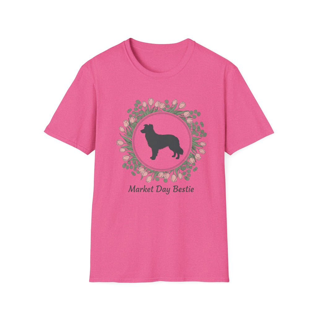 Market Day Bestie Border Collie T-Shirt