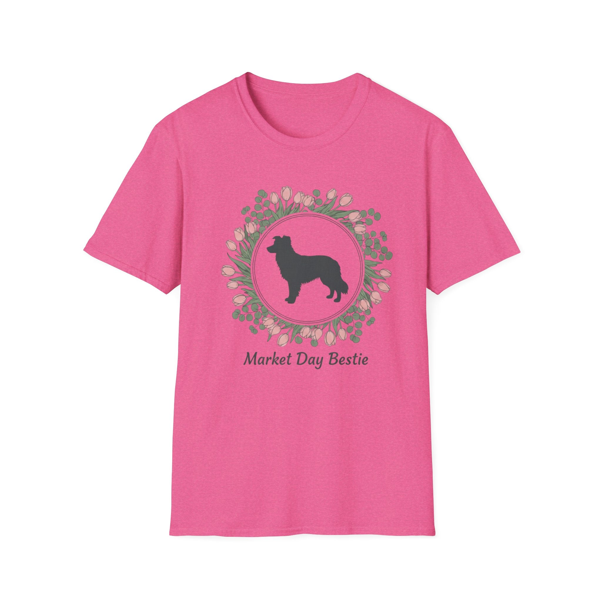 Market Day Bestie Border Collie T-Shirt