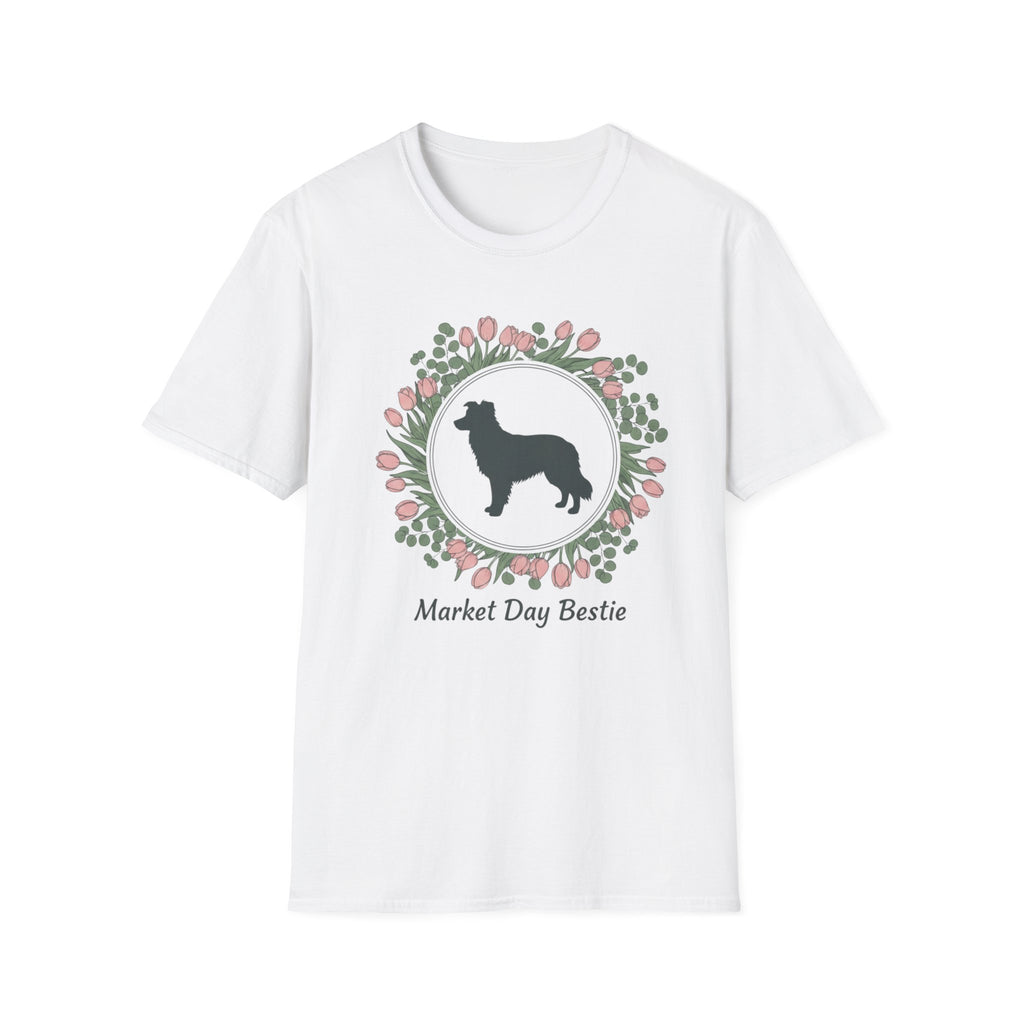 Market Day Bestie Border Collie T-Shirt