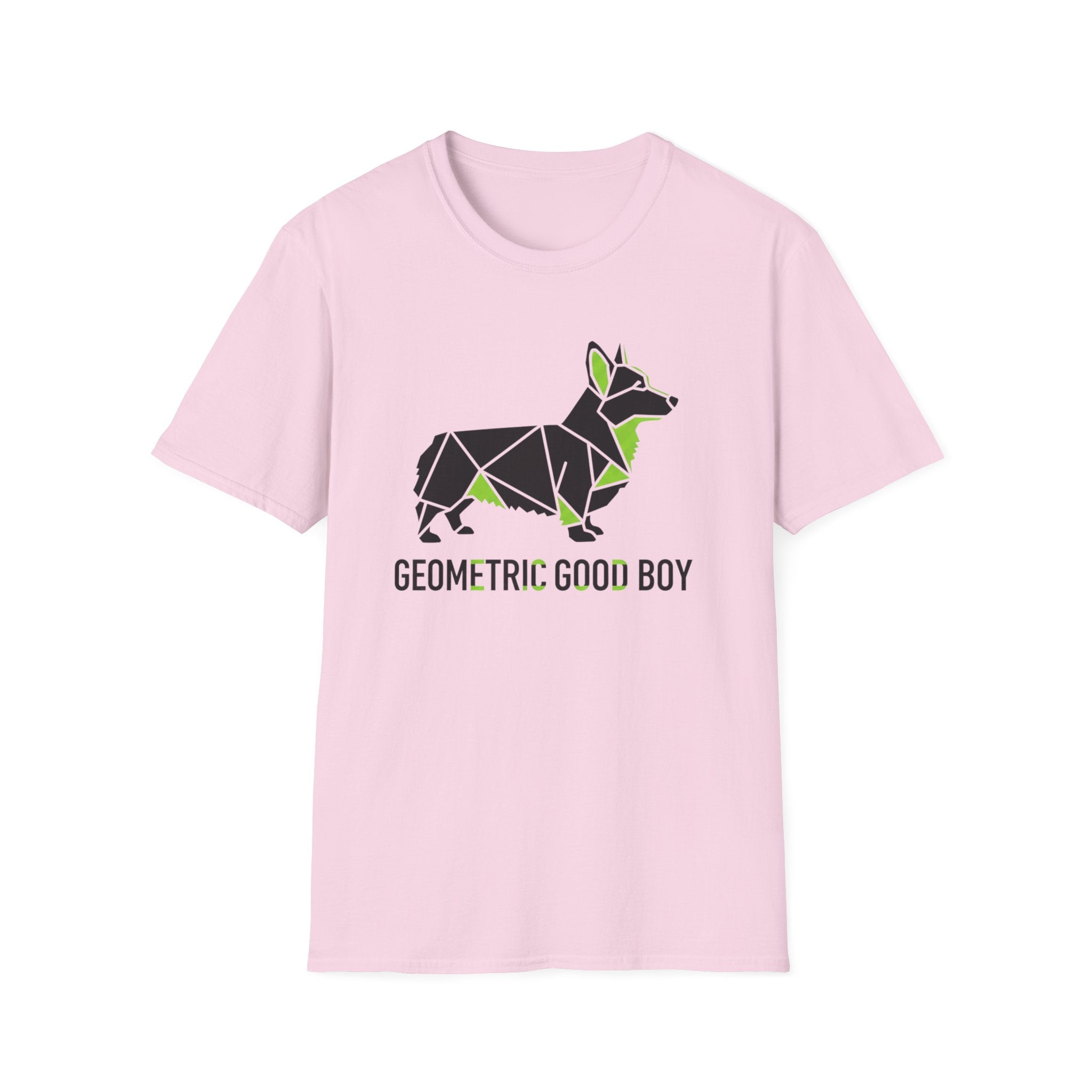 Geometric Good Boy Corgi T-Shirt