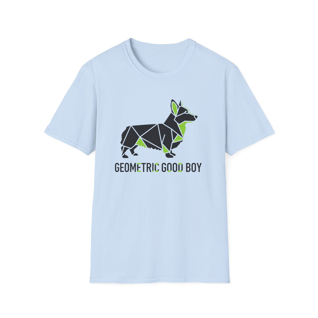 Geometric Good Boy Corgi T-Shirt
