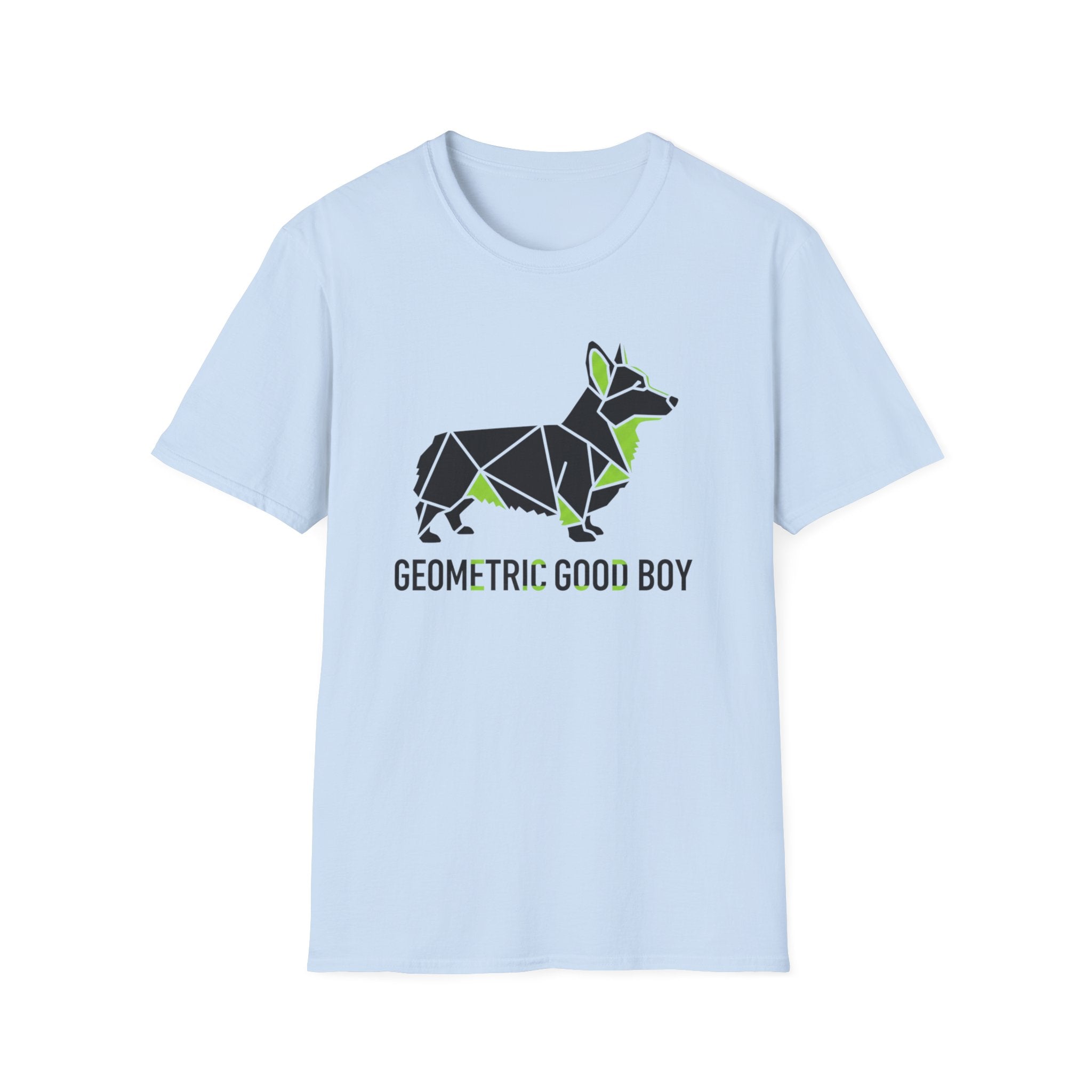Geometric Good Boy Corgi T-Shirt