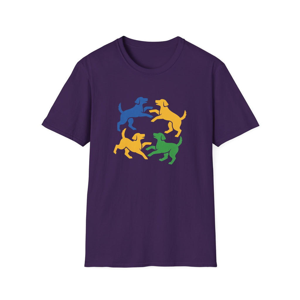 Four Dogs Playing T-Shirt