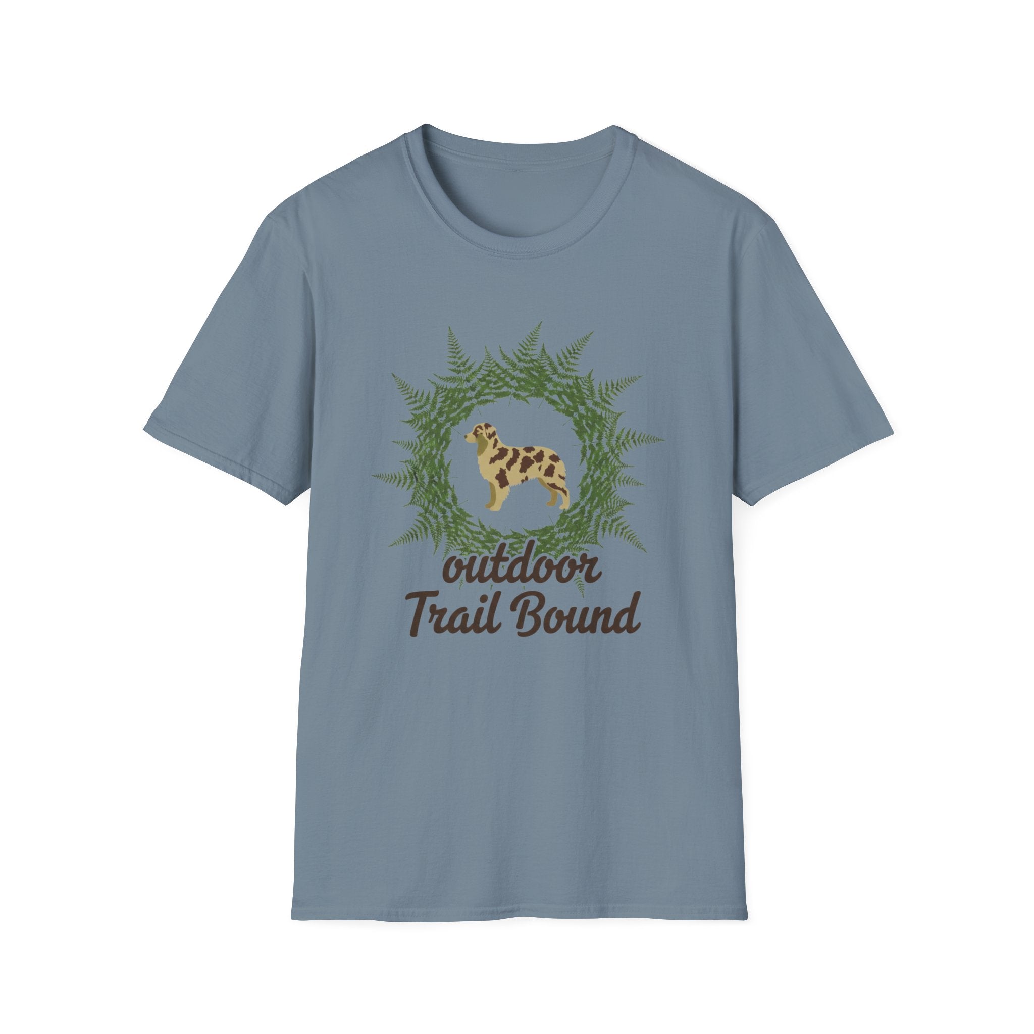 Outdoor Trail Bound Australian Shepherd T-Shirt