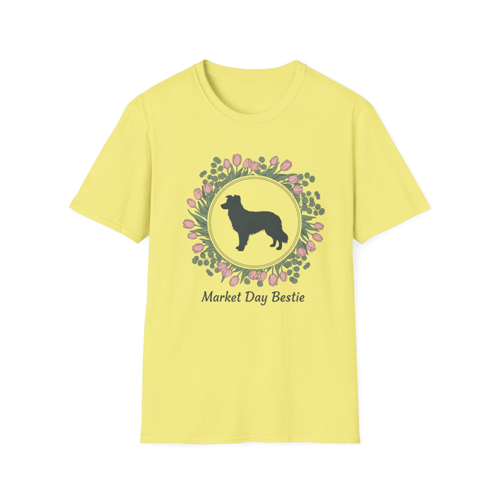 Market Day Bestie Border Collie T-Shirt