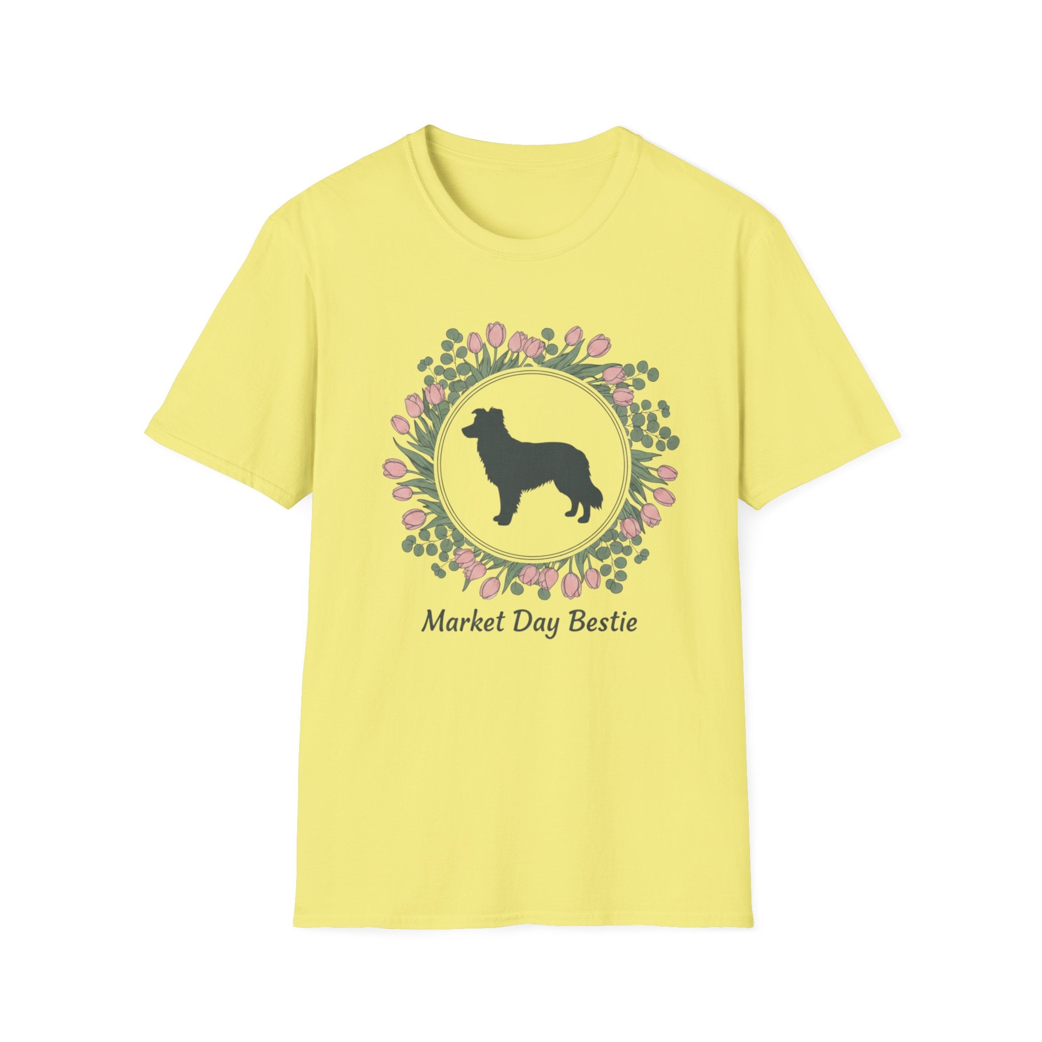 Market Day Bestie Border Collie T-Shirt