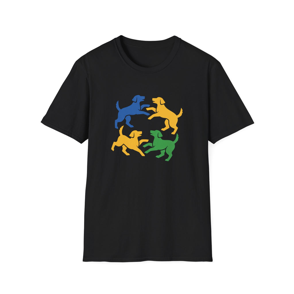 Four Dogs Playing T-Shirt