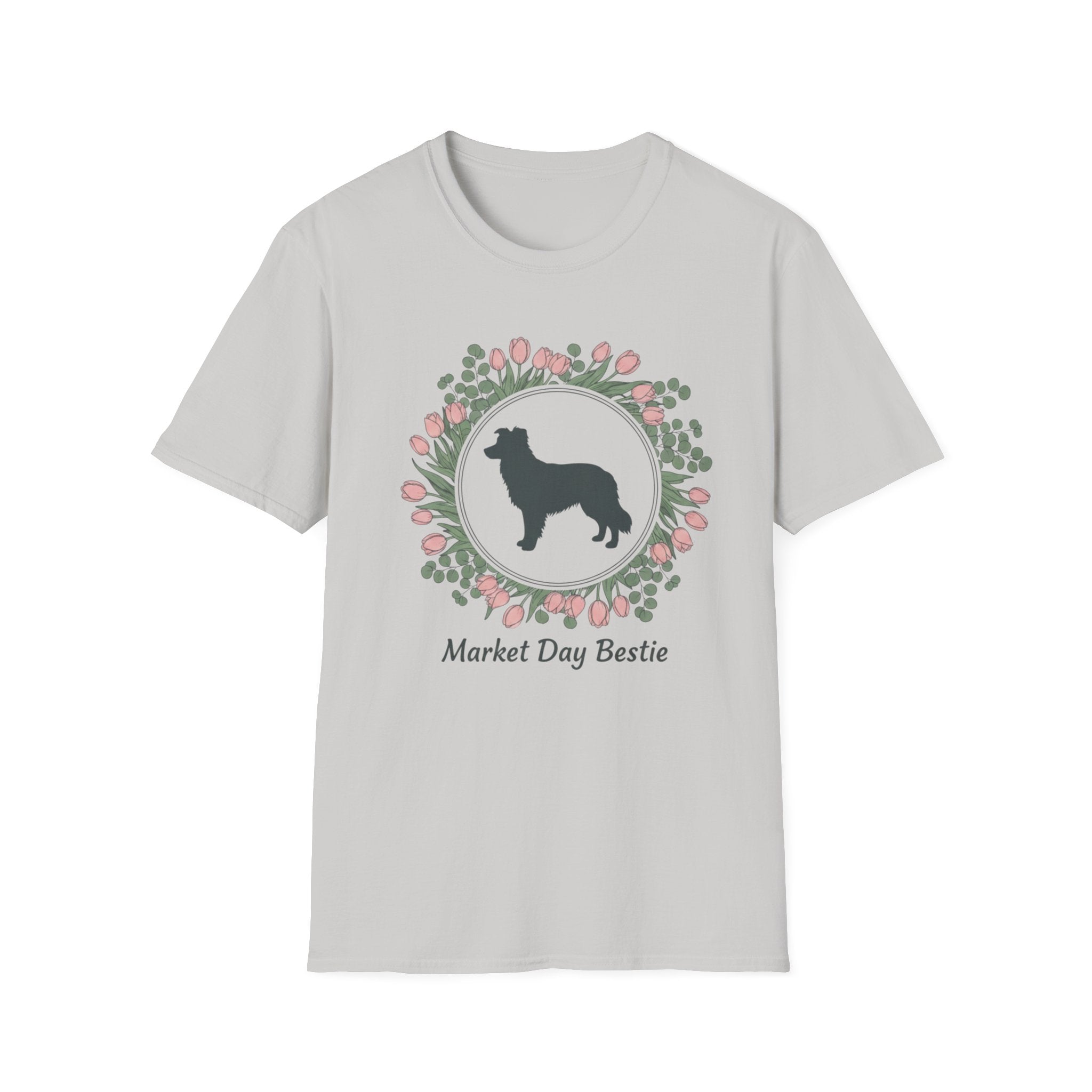 Market Day Bestie Border Collie T-Shirt