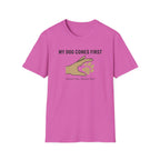 My Dog Comes First Hand Heart T-Shirt