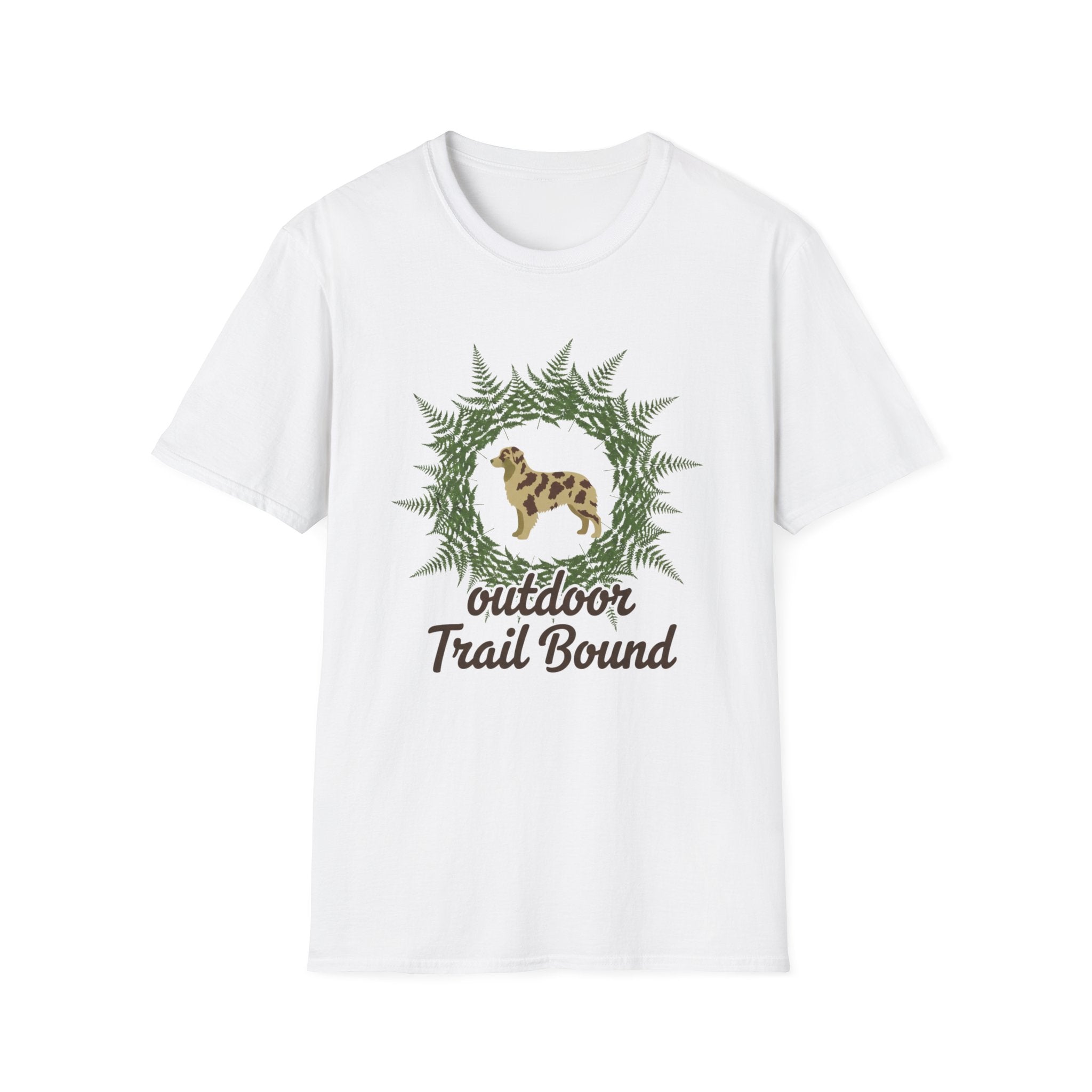 Outdoor Trail Bound Australian Shepherd T-Shirt