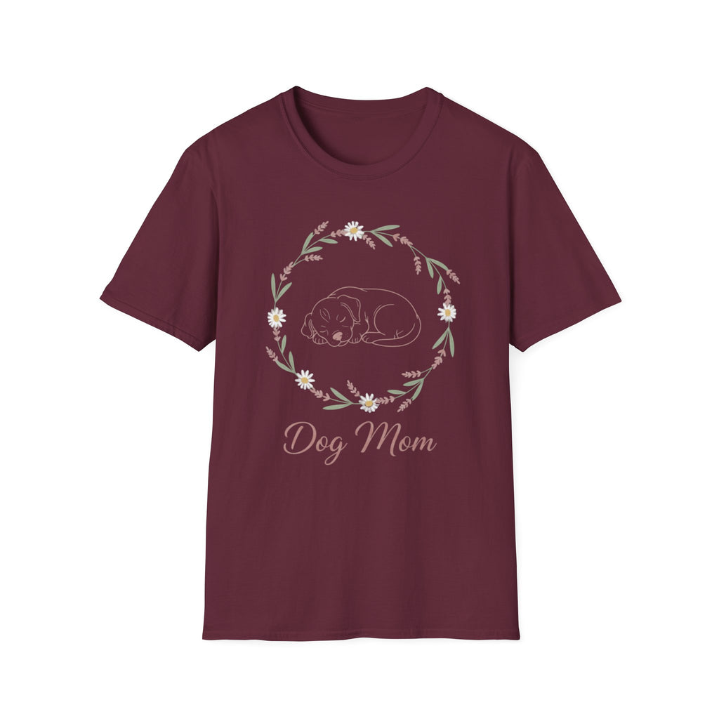 Dog Mom Botanical Wreath T-Shirt