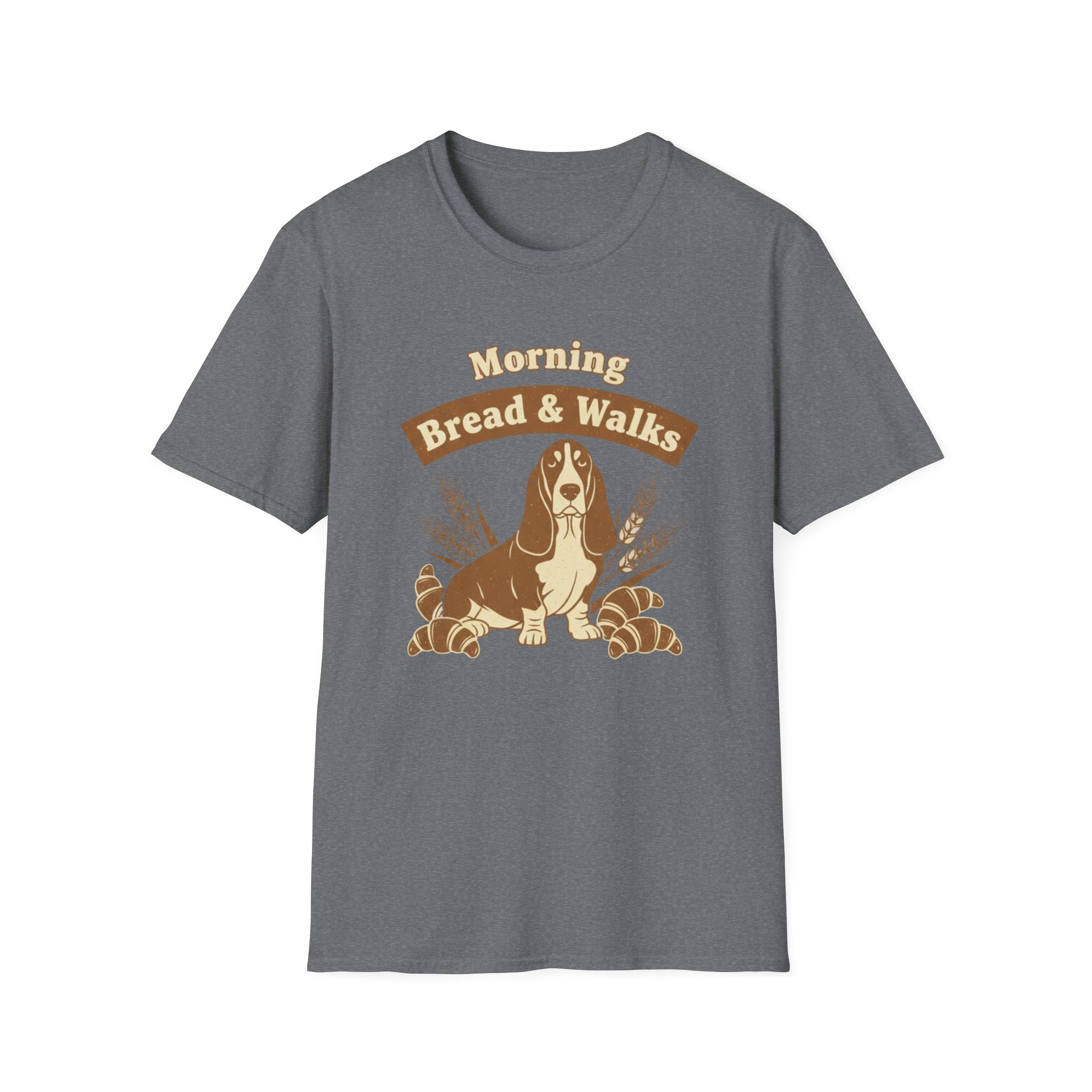 Morning Bread and Walks Basset Hound T-Shirt